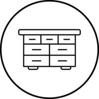 Drawer Table Vector Icon