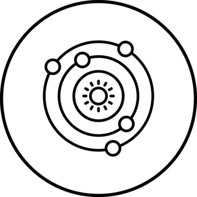 Solar System Vector Icon