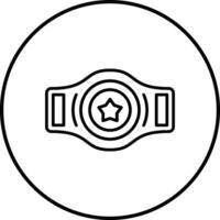 Champion Belt Vector Icon