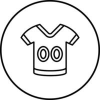 fútbol americano jersey vector icono