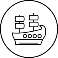 Galleon Vector Icon