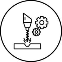 Cnc Machine Vector Icon