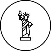 estatua de libertad vector icono