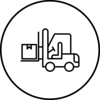 Forklift Vector Icon