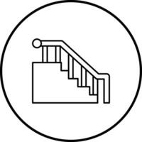 icono de vector de escaleras