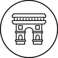 Arc De Triomphe Vector Icon
