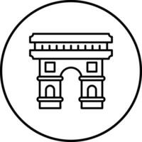 Arc De Triomphe Vector Icon