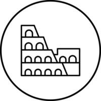 Coliseo vector icono