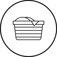 Laundry Basket Vector Icon