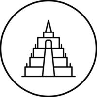 borobudur vector icono