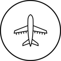 icono de vector de avion