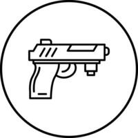 Ejército pistola vector icono