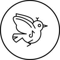 Spring Birds Vector Icon