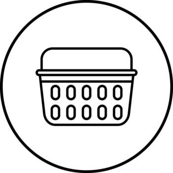 Laundry Basket Vector Icon