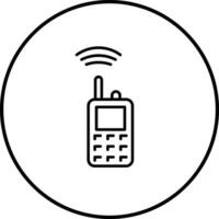 icono de vector de walkie-talkie