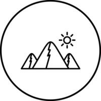 Mountains Vector Icon