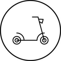 Kick Scooter Vector Icon