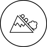 Snow Avalanche Vector Icon