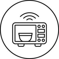 Smart Microwave Vector Icon