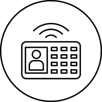 intercomunicador vector icono