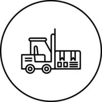 Forklift Vector Icon