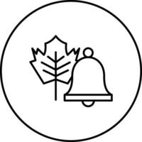Autumn Bell Vector Icon