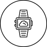 Smartwatch Weather Vector Icon