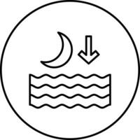 Low Tide Vector Icon