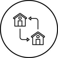 House Exchange Vector Icon