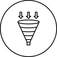 Funnel Chart Vector Icon