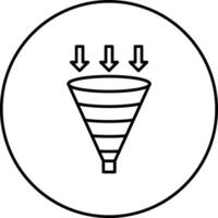 Funnel Chart Vector Icon