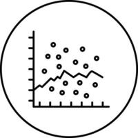 Scatter Graph Vector Icon