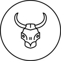 Bull Skull Vector Icon