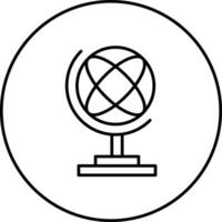 Globe Stand Vector Icon