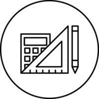 matemáticas herramientas vector icono