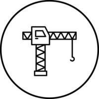 torre grua vector icono