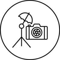 Umbrella Camera Vector Icon