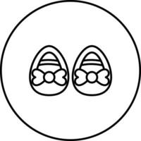 Baby Shoes Vector Icon