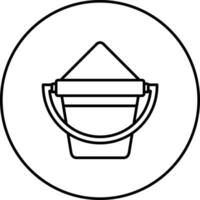 Sand Bucket Vector Icon