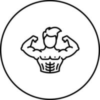 Body Builder Vector Icon