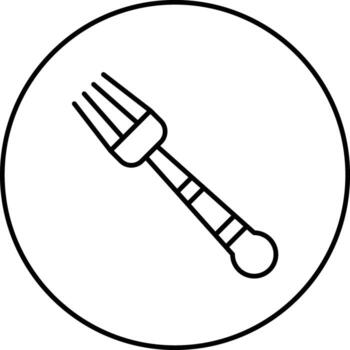tenedor vector icono