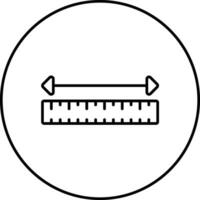 icono de vector de cinta métrica