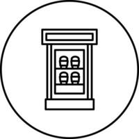 Cafe Showcase Vector Icon