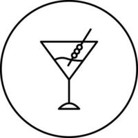 icono de vector de martini