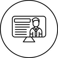 Online Lecture Vector Icon