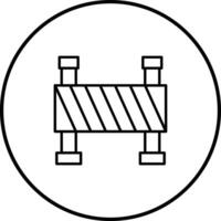 icono de vector de barrera de construcción