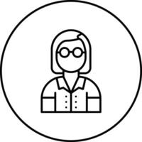 Female Professor Vector Icon