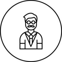 Male Professor Vector Icon