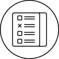 icono de vector de examen