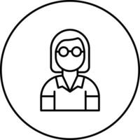 Female Teacher Vector Icon